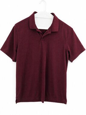 Outdoor Life XL Burgundy Maroon Performance Polo Shirt Golf Casual Polyester